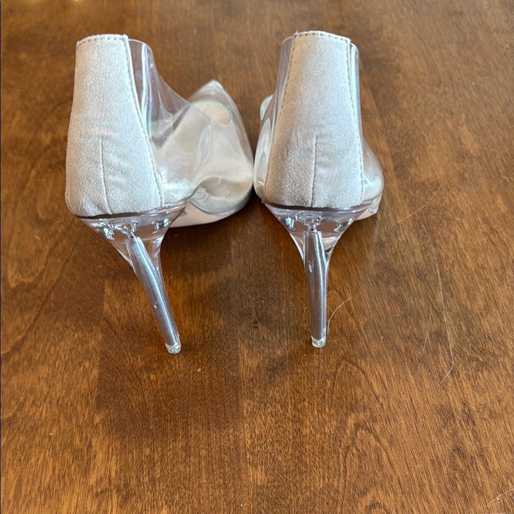 Revol Glass Doll Women's Transparent Acrylic Heel Wedding/Homecoming/Formal - Picture 6 of 10